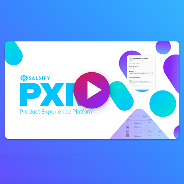 Salsify Product Experience Management PXM video